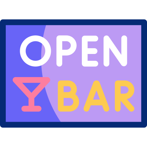 Open bar Free signaling icons