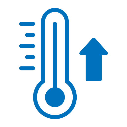 alta temperatura icono gratis