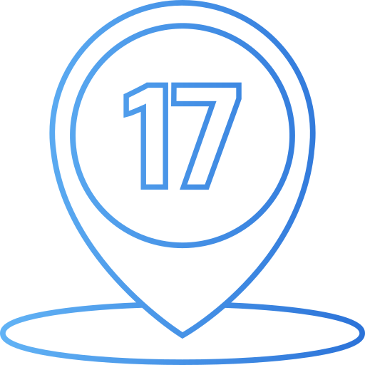 diecisiete icono gratis