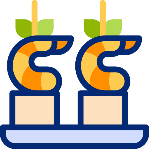 camarón icono gratis