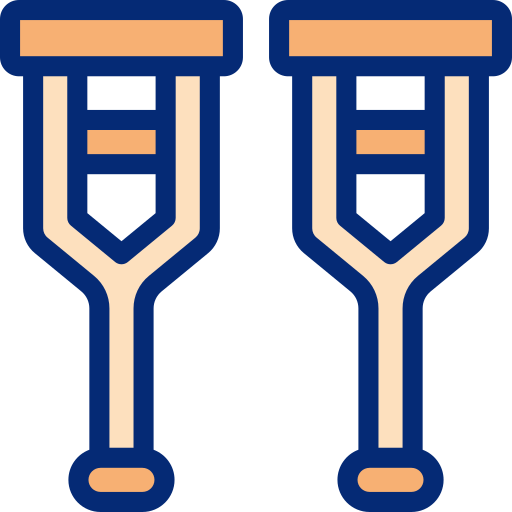 Crutches free icon