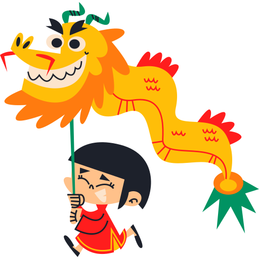 Year Of The Dragon Stickers - Free Cultures Stickers