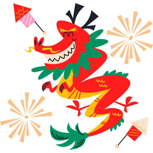 año del dragón gratis sticker