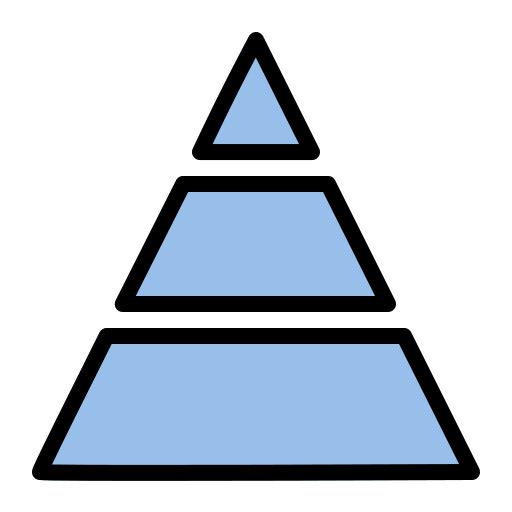 gráfico piramidal icono gratis