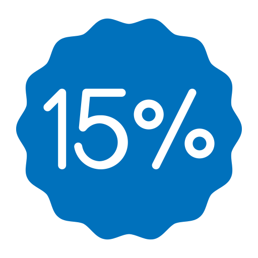 15 percent free icon