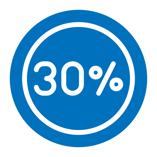 30 prozent kostenlos Icon