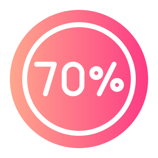70 prozent kostenlos Icon 70 prozent kostenlos Icon