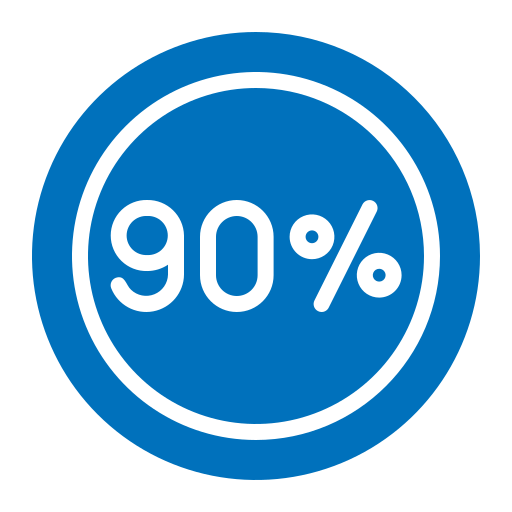 90 percent free icon 90 percent free icon