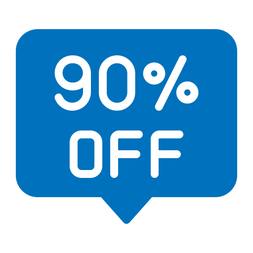 90 percent free icon 90 percent free icon