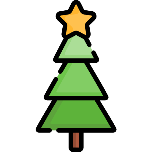 árbol de navidad icono gratis