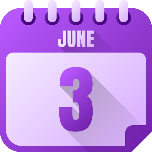 3 de junio icono gratis