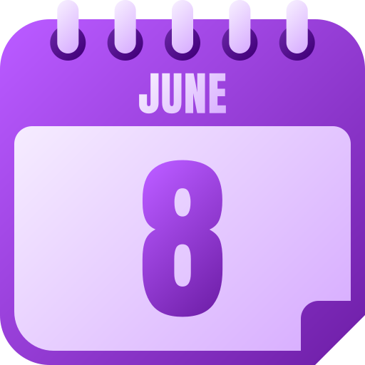 8 de junio icono gratis