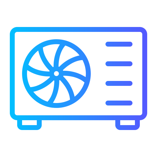 bomba de calor de fuente de aire icono gratis