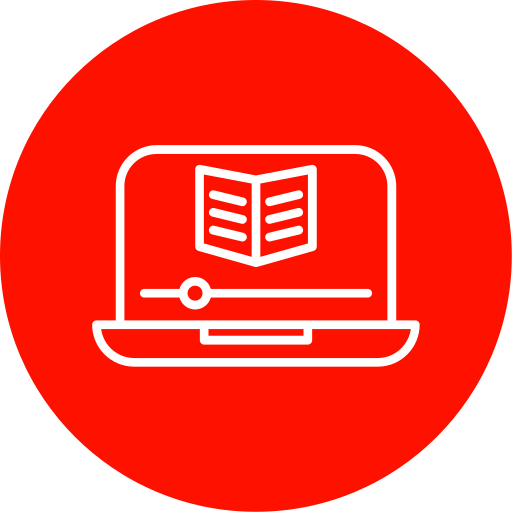 vídeo educativo icono gratis