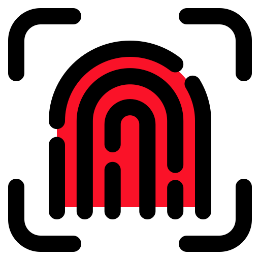 huella dactilar icono gratis