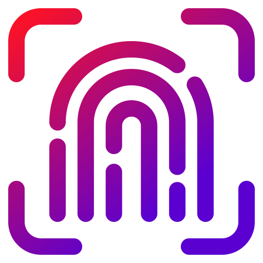 huella dactilar icono gratis