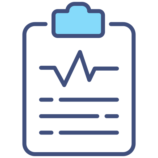 informe médico icono gratis