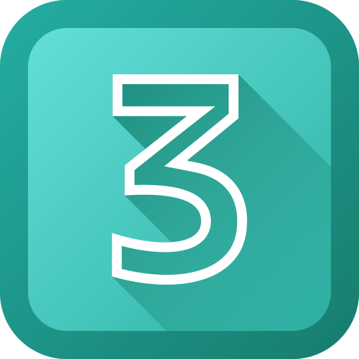 Three free icon Three free icon