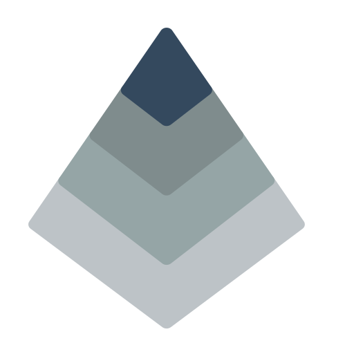 Pyramid chart free icon Pyramid chart free icon