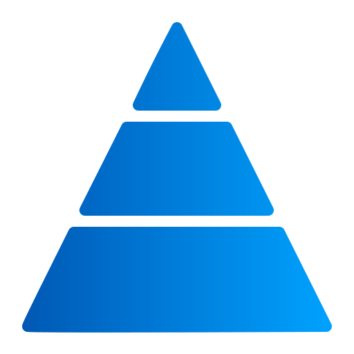 diagramme pyramidal Icône gratuit