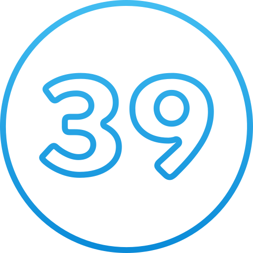 trente neuf Icône gratuit trente neuf Icône gratuit