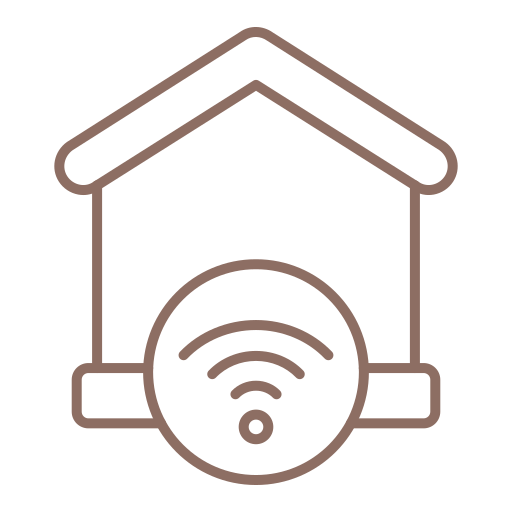 wifi en casa icono gratis