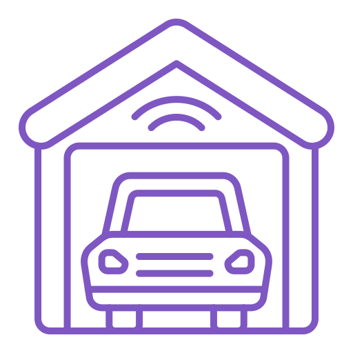 garaje inteligente icono gratis