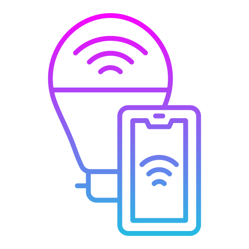 lámpara inteligente icono gratis