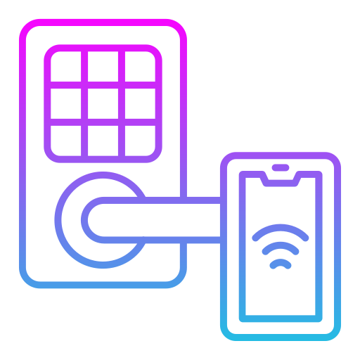 cerradura inteligente icono gratis