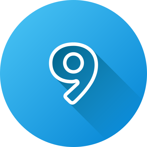 nummer 9 kostenlos Icon nummer 9 kostenlos Icon