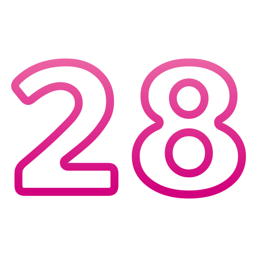 Twenty eight free icon