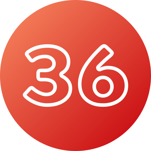 trente-six Icône gratuit