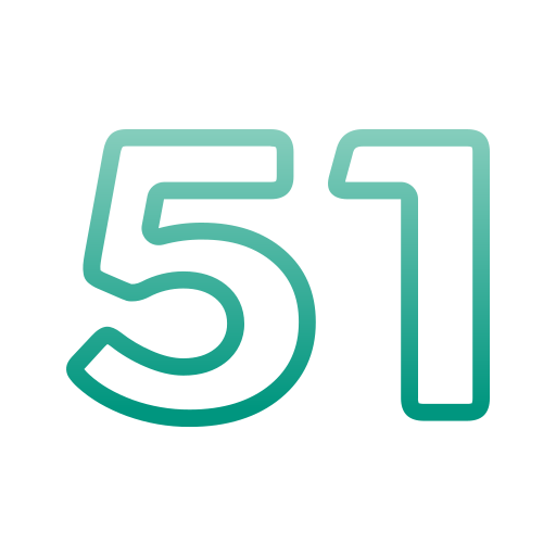 cinquenta e um grátis ícone