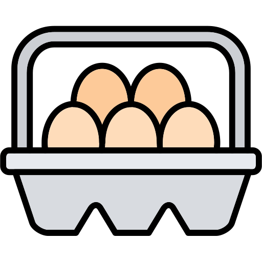 carton de huevos icono gratis