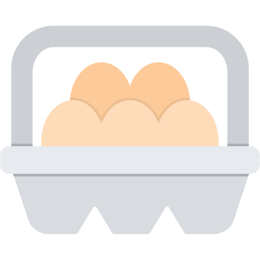 carton de huevos icono gratis