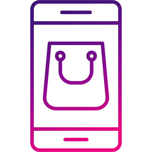 las compras en línea icono gratis