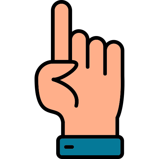 One finger - Free hands and gestures icons