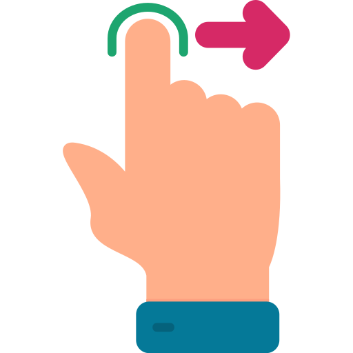 Move Right - Free Hands And Gestures Icons