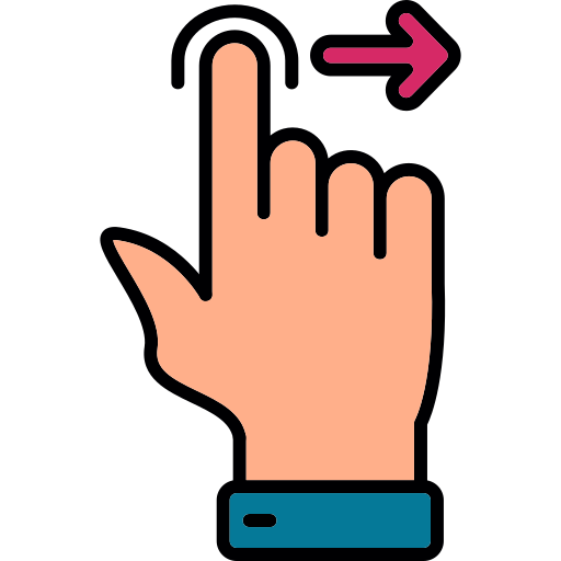 Move right - Free hands and gestures icons