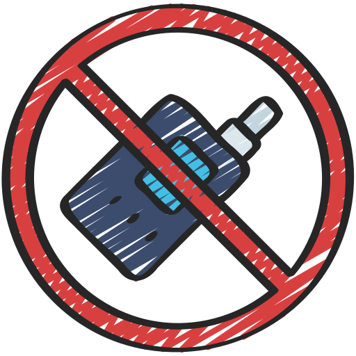 No vaping free icon No vaping free icon