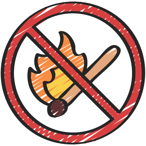 No fire free icon No fire free icon