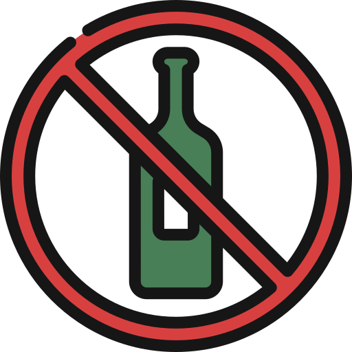 알코올 금지 무료 아이콘