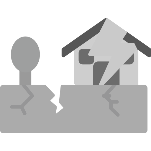 terremoto icono gratis