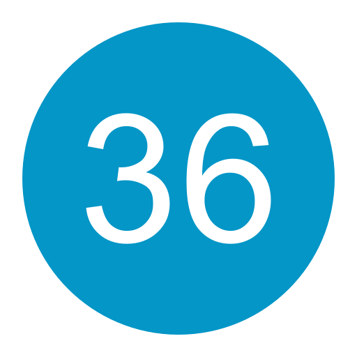 trente-six Icône gratuit