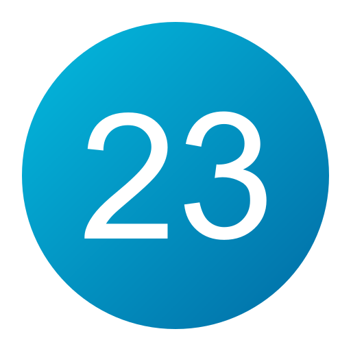 Number 23 free icon