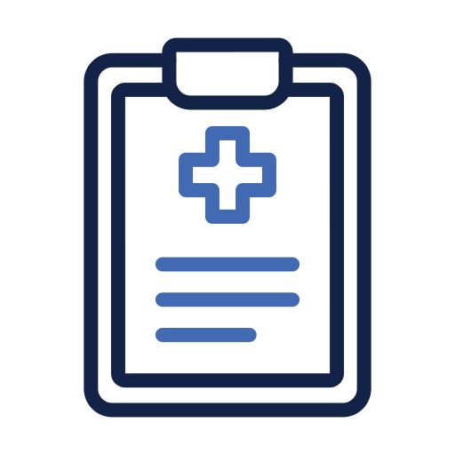 informe médico icono gratis