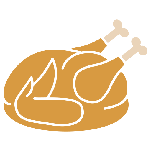 asado de pavo icono gratis