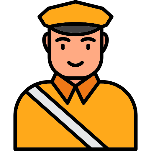 conductor de taxi icono gratis