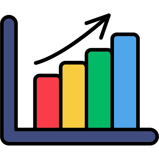 gráfico de barras icono gratis