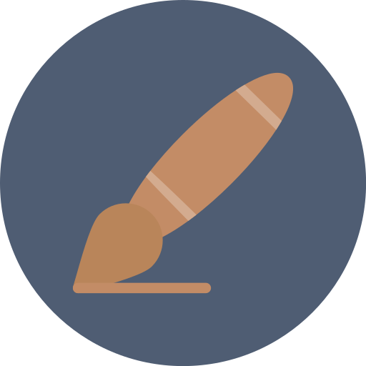 cepillo de pintura icono gratis